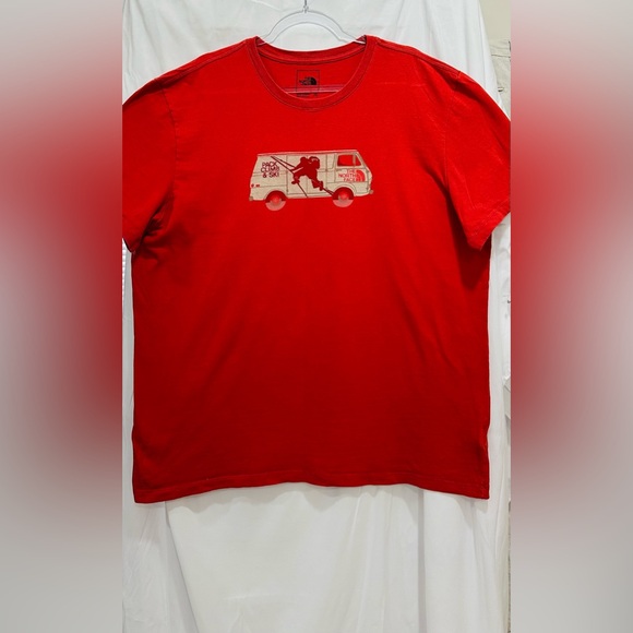 The North Face T Shirt Mens Size XXL Coral Orange Top - Picture 1 of 8